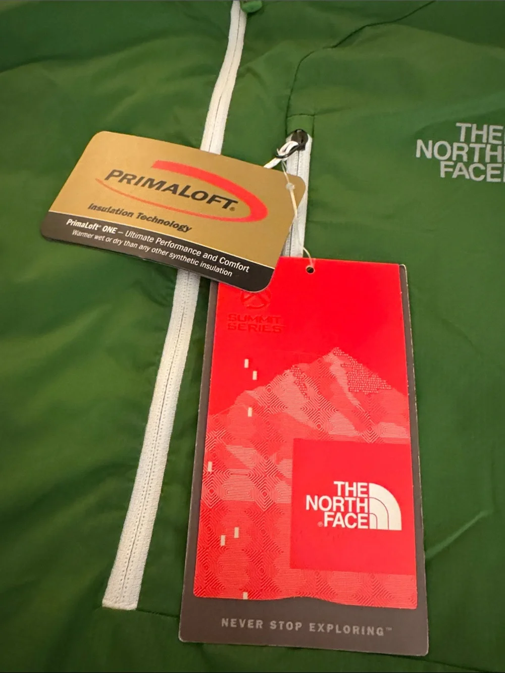 The North Face Zephyrus Pullover Island Grass Green Half-Zip Large NWT